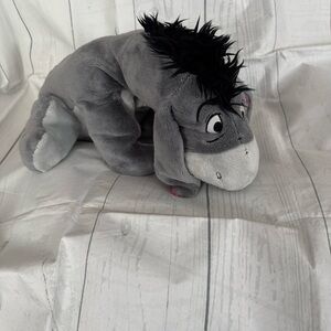 18 Inch Genuine Original Disney Store Stuffed Animal Eeyore w/ Detachable Tail